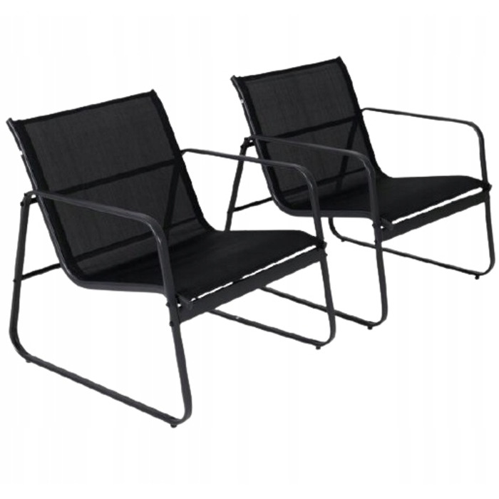 Комплект садових меблів зі штучного ротанга ZD Trading Lato, чорний, 4 предмети