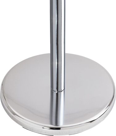 Металева вішалка для одягу IDIMEX Mila з 8 гачками, хромована, з підставкою для капелюхів