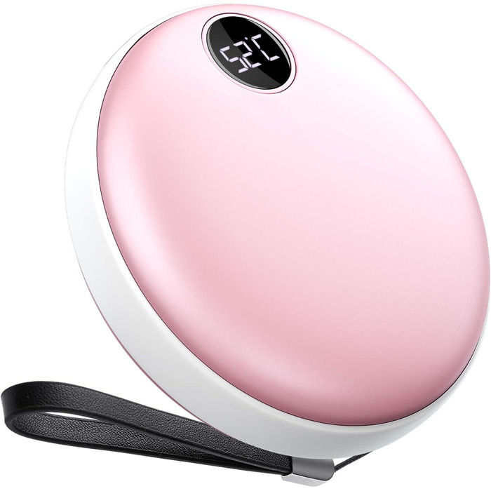 Електричний грілка для рук EXTSUD - портативний зарядний пристрій USB, акумуляторний, легкий, для зими, подарунок для чоловіків та жінок (рожевий)