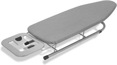 Прасувальна дошка Rainberg Tisch-Bügelbrett: компактна, сіра, 76 x 30 см, з бавовняним покриттям та підставкою для праски
