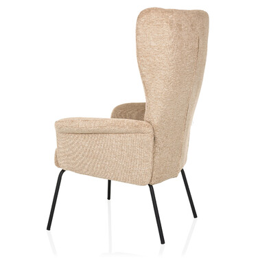 Крісло-релакс / Крісло-навушник HAVENIO, оббивка - тканина, колір - бежевий, від hjh LIVING