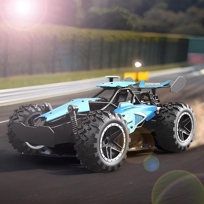 RC Автомобіль Monster Truck 1:18 2.4GHz, позашляховик, швидкість 20+ км/год, водонепроникний, синій