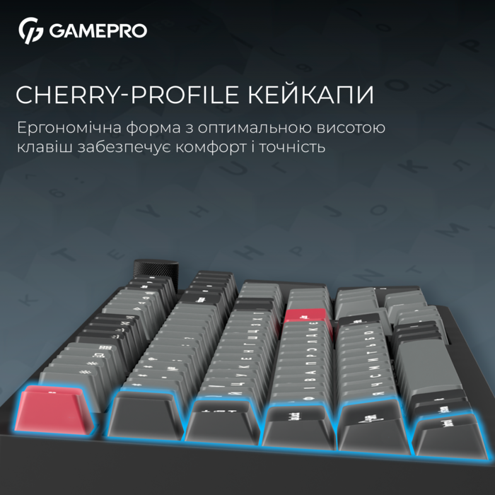 Бездротова механічна клавіатура GamePro Asgard Drakkar (MK305BK)