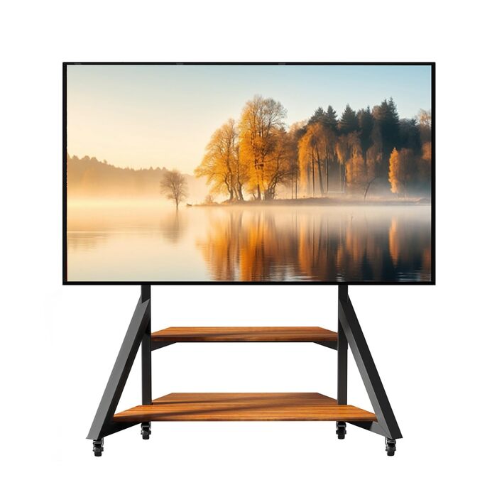 Стійка для телевізора Boden 65-100 дюймів з поличкою, чорна, VESA 800x600, модель VC-Z1188