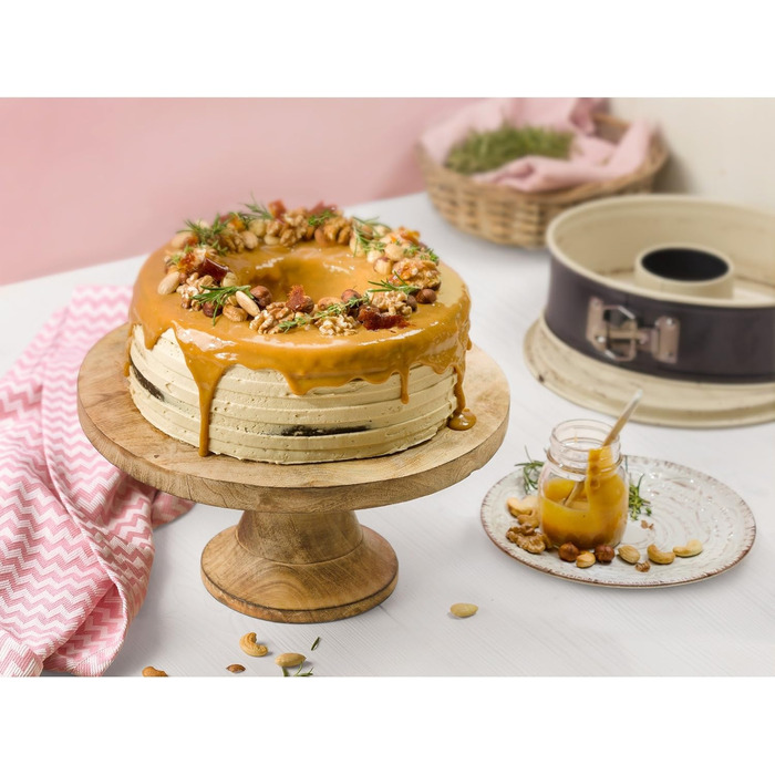 Форма для випікання пирогів Kaiser Inspiration Plus, 28 см, кругла, з 2 днами, для плоских та трубчастих пирогів, антипригарне покриття, виймається, випічка без клею