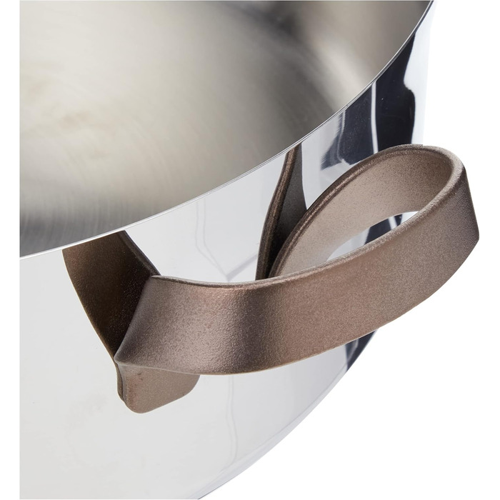 Каструля Alessi Edo з нержавіючої сталі, 5 л, з двома ручками, коричнева