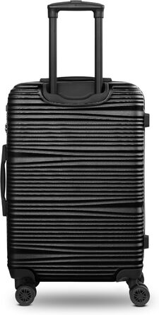 Набір валіз REDOLZ 3 шт. | Чорний | ABS-пластик | Легкі, міцні, з TSA-замком та 4 колесами | Для подорожей