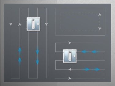 Робот для миття вікон Hutt з пультом дистанційного керування | 2-фазне розпилення та сила всмоктування 3800Pa | 80 мл бак, розпізнавання країв | Для скла, плитки, дзеркал (4 серветки для миття, мотузка безпеки в комплекті)