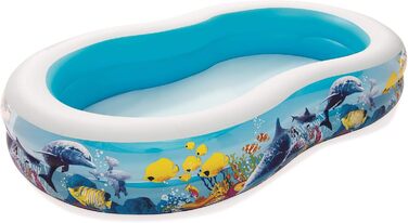 Надувний сімейний басейн Bestway Sea Ground 262x157x46 см