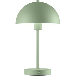 LED настільна лампа Skølm Aeriala: регульоване світло, USB-C зарядка, до 10 годин роботи, металева, тепле біле світло, енергоефективність G (м'ятно-зелена)