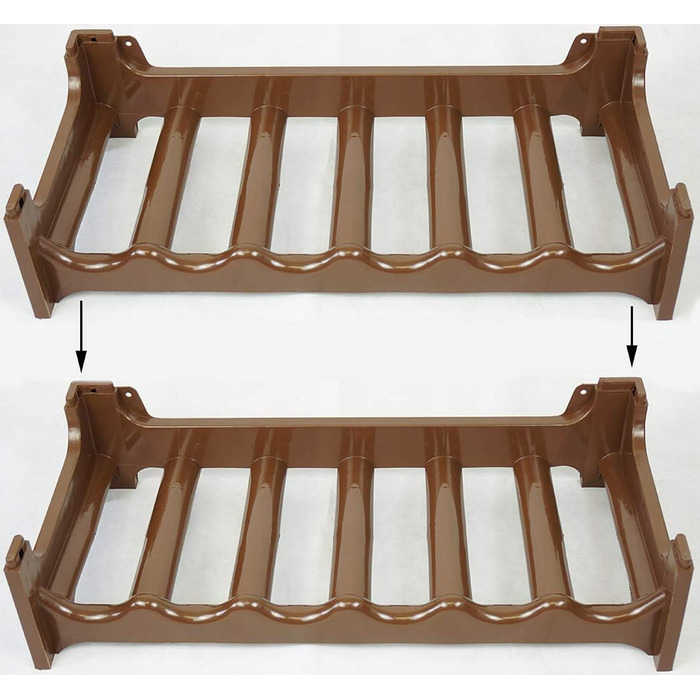 Пластикова полиця для пляшок Novaliv на 36 пляшок, розширювана, стелаж для вина, напоїв, спиртних напоїв, коричнева