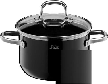 Набір каструль Silit Elegance Line Induktion, 4 шт., Silargan, чорний, без нікелю