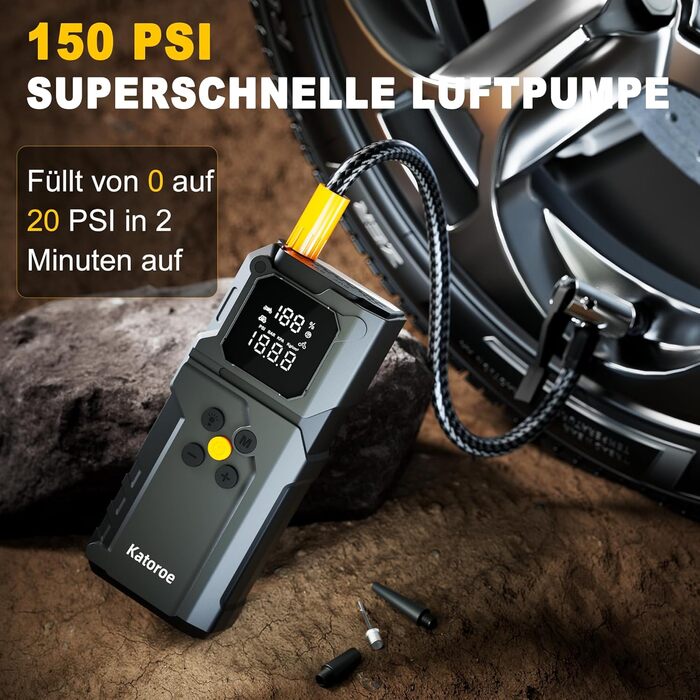 Powerbank Starthilfe 4000A: Зарядний пристрій для авто, SUV та мотоциклів з LED ліхтариком