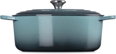 Le Creuset Signature Братер з чавуну з кришкою, овальний, 31 см, 8.9 л, для всіх типів плит, включаючи індукційну, вишневий