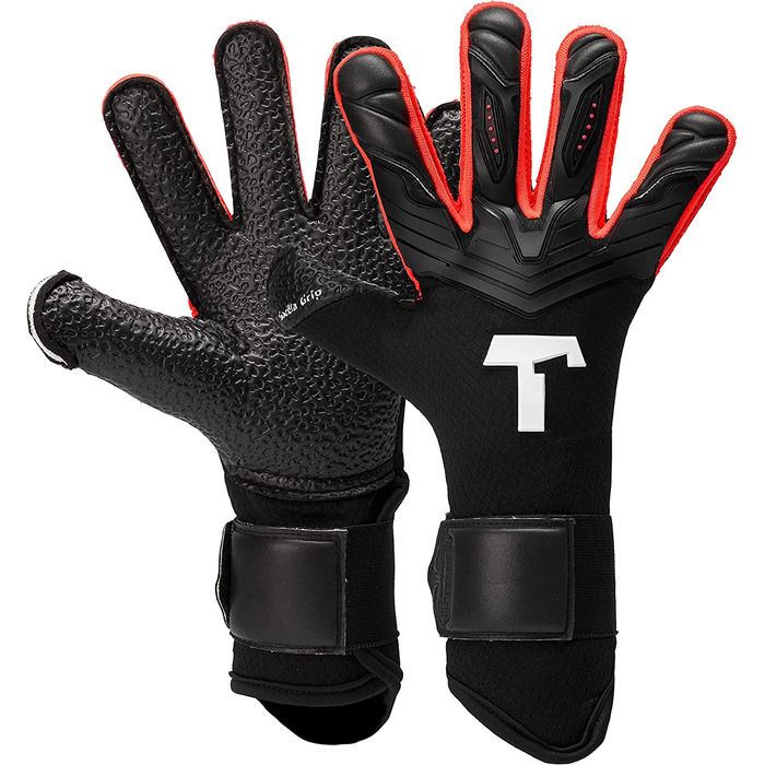 Дитячі воротарські рукавички T1TAN - дитячі футбольні рукавички - Професіонали майбутнього-різні розміри і кольори Alien Black Energy Junior 2.0 6