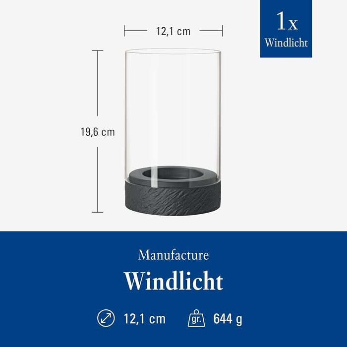 Кавова чашка Villeroy & Boch Manufacture, 2 шт., преміум фарфор, чорний колір, 12x12x19,5 см, для миття в посудомийній машині, сумісна з мікрохвильовою піччю