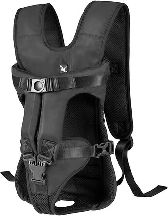 Рюкзак для собак, легкий рюкзак для домашніх тварин, регульовані ноги назовні рюкзаки для домашніх тварин Портативна сумка для подорожей Дихаючий і зручний для походів кемпінговий рюкзак для собак (XL до 16 кг) (M (до 8 кг))LeapBeast Рюкзак для собак, лег