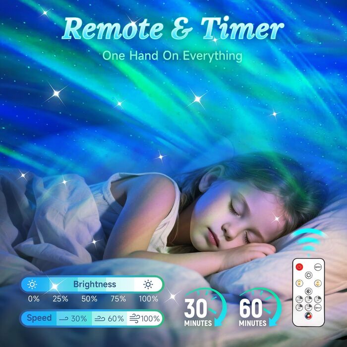 Проєктор зоряного неба Nordlicht, нічник-мушля для спальні, декоративний світильник-туман, декор для дитячої кімнати, милий декор кімнати, подарунок для підлітків дівчатам та хлопцям
