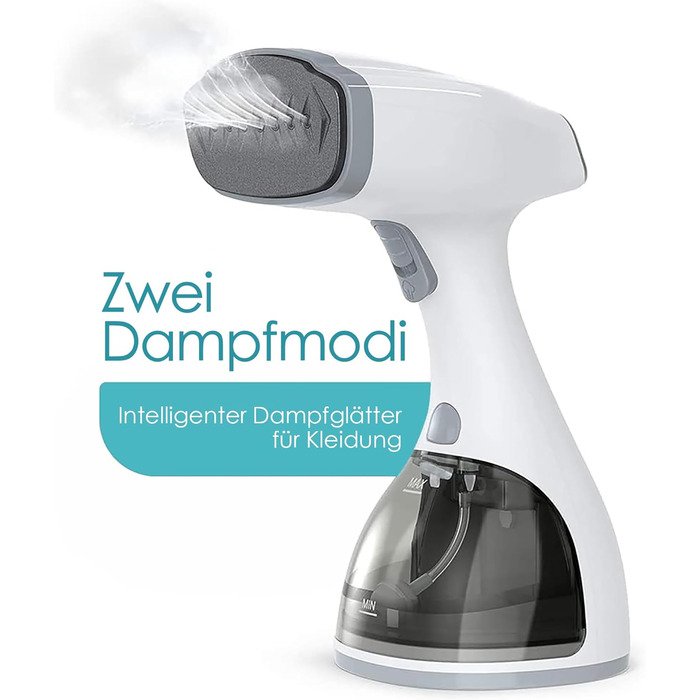 Відпарювач для одягу Homuserr 1500W з LCD-дисплеєм, портативний, вертикальний та горизонтальний, 300мл, швидкий нагрів 20 сек, 2 режими