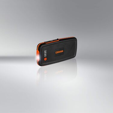 Osram BATTERYstart 400: Літієвий пусковий пристрій 2000A 12V з Powerbank для бензинових та дизельних двигунів (до 8л/4л), 16800mAh