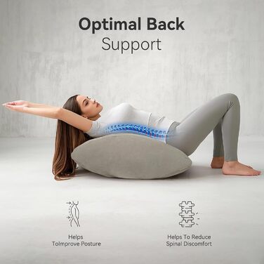 Надувне подушечко-клинок Lefeke для сну, для підняття ніг при набряках, для поліпшення кровообігу, для болю в ногах та спині, портативна подушка для ніг з сумкою, дихаюча