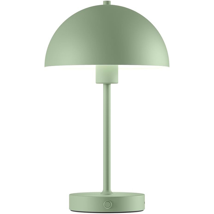 LED настільна лампа Skølm Aeriala: регульоване світло, USB-C зарядка, до 10 годин роботи, металева, тепле біле світло, енергоефективність G (м'ятно-зелена)