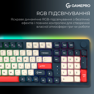 Бездротова механічна клавіатура GamePro Asgard Drakkar (MK305BL)