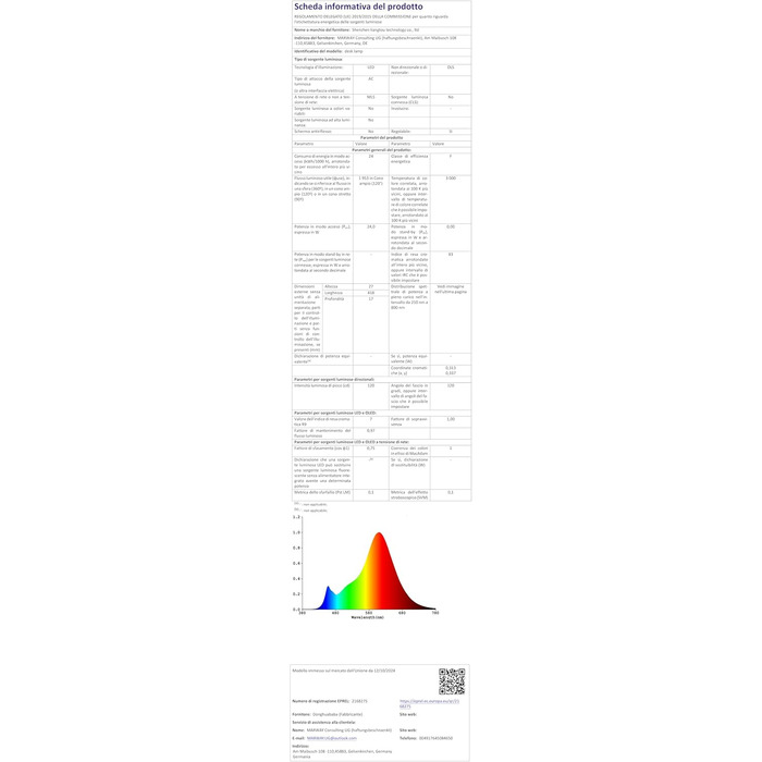 LED настільна лампа LOTTBUTY з гнушим шийкою, 24W, 80см, для офісу та дому, регулювання яскравості, денне світло, чорний колір