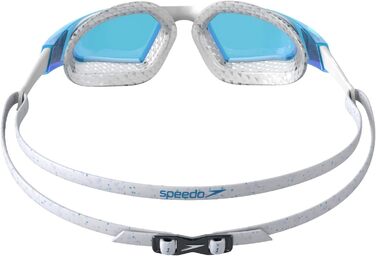 Окуляри для плавання Speedo унісекс для дорослих Aquapulse Pro для басейну / білі / сині універсальні окуляри для плавання