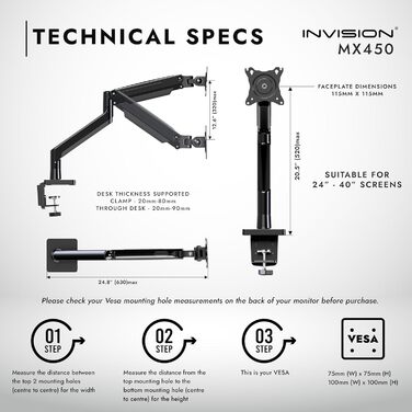 Кріплення для монітора Invision (24-40