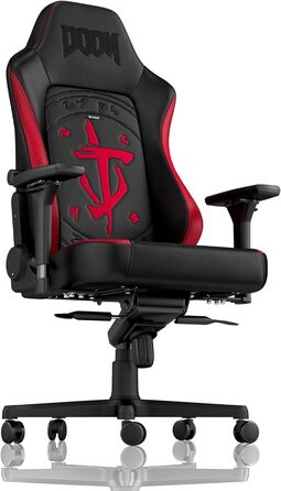 Крісло ігрове Noblechairs Hero Doom Edition – PU-шкіра, до 150 кг, ергономічне, для дому та офісу