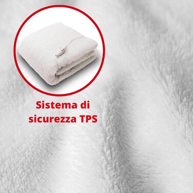 Електрична ковдра ARDES MORPHEO для двоспального ліжка - регульована температура, 100% поліестер, біла