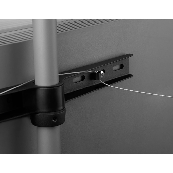 Універсальний штатив для телевізора One For All - 32-65'' LCD/LED/Plasma/OLED/QLED - поворотний 360°, регулювання висоти, VESA 400x400, стильний дизайн WM7472 Oak & Silber-Grau