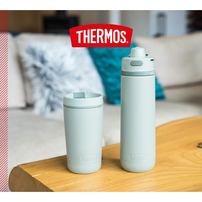 Термос GUARDIAN MUG 0,35 л, мат-зелений, ізолюючий термокружка з нержавіючої сталі з порошковим покриттям, сталевий термос, термокружка для кави на виніс, зручне використання, абсолютно герметична, придатна для миття в посудомийній машині 0,35Л Мат-зелени