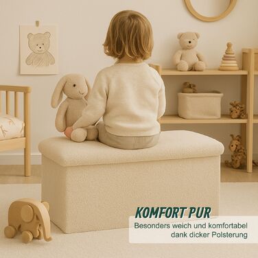 Лавка Relaxdays з м'якої тканини вельвет