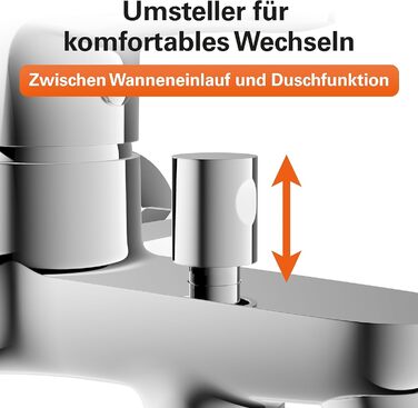 Змішувач для ванни EISL CLAUDIO з душовим підключенням, хром, однорідний, NI023CALCR