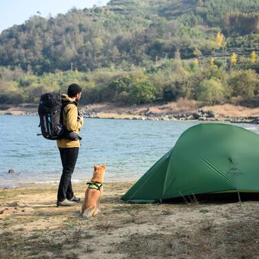 Намет для кемпінгу Naturehike Cloud-Up 2 для 2 осіб 3-4 сезонний легкий похідний намет (Лісова Зелена)