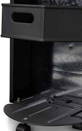 Газова додаткова піч Favex 8630047 – готова до використання з шлангом та редуктором – інфрачервовий керамічний нагрівач – 3 режими потужності до 40 м² – сталь, чорний колір