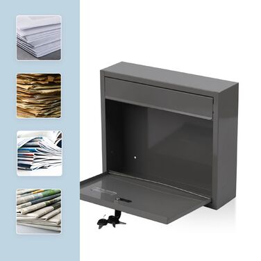 Скріпка Relaxdays для поштової скриньки з табличкою для імені