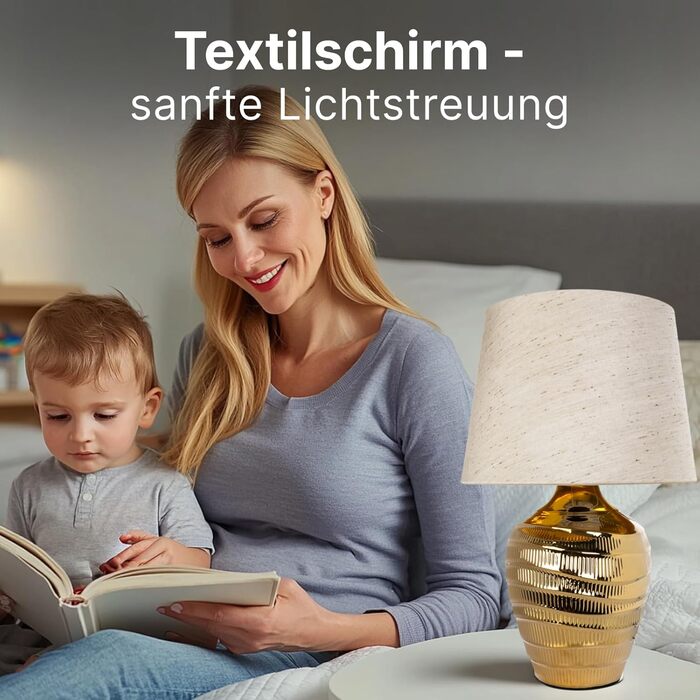 ARTE LAMP LED настільна лампа – класична декоративна лампа для робочого столу з хромованим корпусом та білим тканинним абажуром для вітальні та спальні – з кабелем, хром, білий