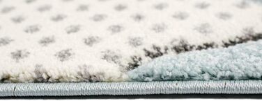 Дитячий килимок Stars Дитячий килимок для хлопчика в синьо-кремово-сірому розмірі (200 х 290 см)