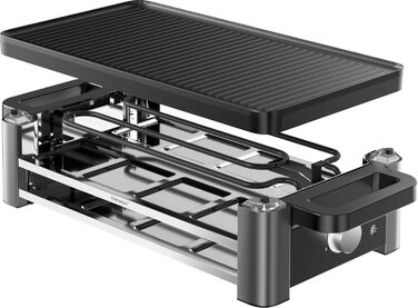 Електричний гриль-ракушетка WMF Master Raclette на 8 осіб, 1500 Вт, нержавіюча сталь матова