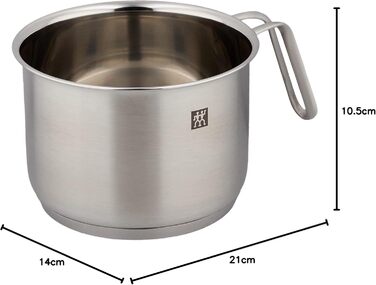 Півлітровий молочник Zwilling Pico, 14 см, нержавіюча сталь 18/10