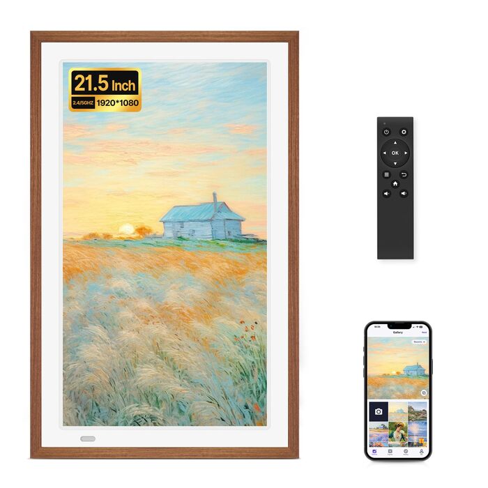 FRAMEO Цифровий фотоальбом з Wi-Fi - 1280x800 IPS сенсорний екран, 32GB пам'яті, автоповорот, миттєве ділення фото/відео з будь-якого місця