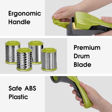 Машинка для нарізання овочів Mastertop 5-в-1: нарізувач, тертка, слайсер для овочів, фруктів та сиру