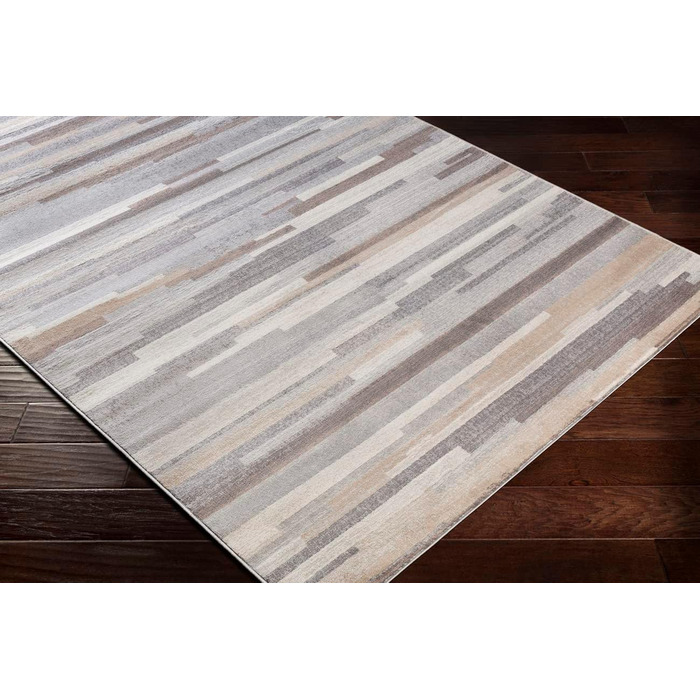 Килимове покриття для вітальні сучасне - абстрактний дизайн, сучасний вигляд для вітальні, їдальні, спальні - м'яке килимове покриття з коротким ворсом, килимове покриття 80x220см в сірому кольорі (160x220 см)