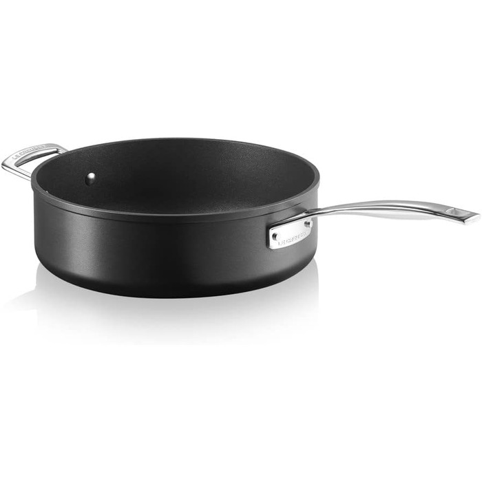 Сковорода LE CREUSET з антипригарним покриттям, діаметр 28 см, без PFOA, для всіх типів плит (включаючи індукційні), антрацит/срібло, без кришки