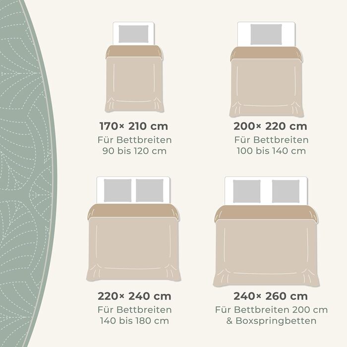 Преміум ковдра-плед Gräfenstayn 170x210 см з листяним дизайном – велюрова, м'яка, не мнеться, легка у догляді – для ліжка та дивана (бежевий)