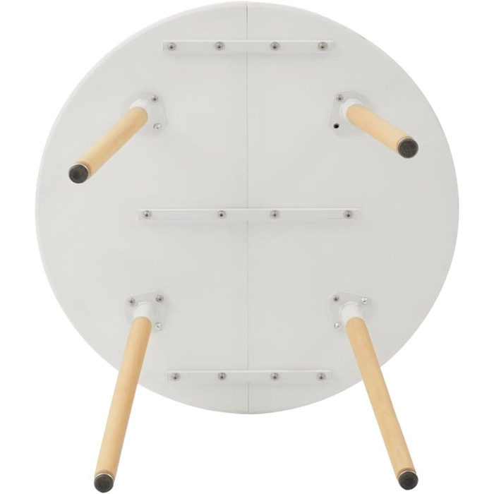 DEYARNA HOME Комплект обідньої групи: стіл та 4 стільці, стіл з МДФ, стільці з оксамиту, сучасний дизайн (Білий/Рожевий, 80*80*75 см)