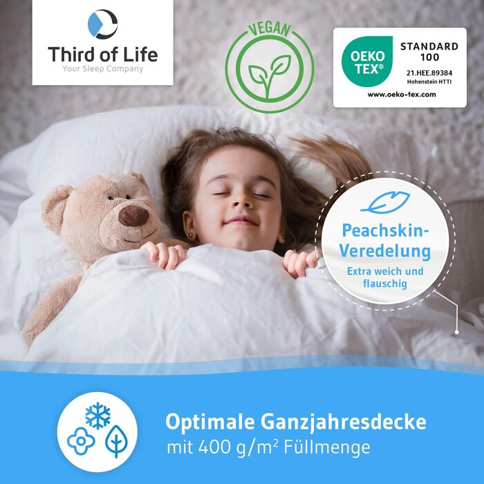 Бетдеко 135x200, 100% екологічна, м'яка, для алергіків | VERDA